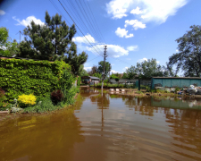 Вода продовжує прибувати: як виглядає затоплене село під Запоріжжям (фото)