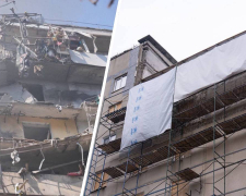 Квартири зводять «з нуля»: як у Запоріжжі відновлюють будинок після удару КАБа (фото, відео)