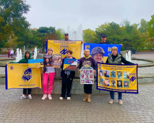 Акція на підтримку військовополонених у Запоріжжі. Фото: Стелла Орел
