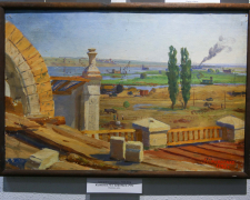 У запорізькому музеї показали унікальні картини будівництва Каховської ГЕС 1950-х років - фото