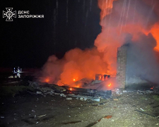 На Запоріжжі нічна пожежа забрала життя людини