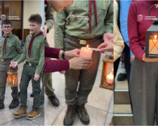 У Запоріжжі зустріли Вифлеємський вогонь миру - пластуни запалили лампадку міськради (відео)