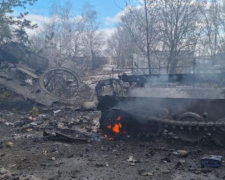На території Запорізької області артилеристи вщент розбили техніку окупантів