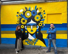 На запорізькій школі з&#039;явились патріотичні мурали - фото