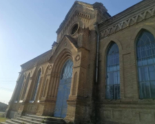 Кірха у селі Терсянка до руйнування