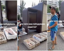Не давав сховатися під час тривоги – у Запоріжжі продавець риби перекрив прохід до укриття (фото, відео)