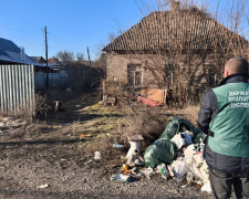 Смітник біля будинку у Шевченківському районі Запоріжжя
