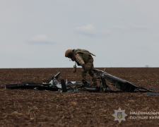 У Запорізькій області в полі знайшли небезпечний ворожий БпЛА з бойовою частиною