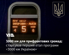 Запорізькі поїзди у списку: стартував перший етап програми «3000 км Україною»