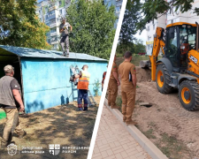 У Хортицькому районі Запоріжжя знесли незаконний гараж та виявили земельні роботи без дозвільних документів