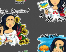 Запорізька художниця випустила патріотичні наклейки для підтримки ЗСУ