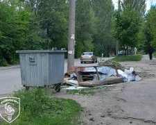 Захаращували вулицю - у центрі Запоріжжя місцеві мешканці скидали сміття просто неба