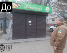 Встановили незаконно: у Запоріжжі демонтували пекарню-кіоск (фото)