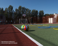 У Запоріжжі відкрили нові спортмайданчики біля підземних шкіл (фото, відео)