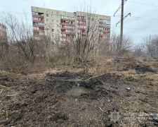 Місце прильоту російського безпілотника у Дніпровському району Запоріжжя