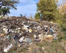 Сміття розповзлося по схилу -  у Запоріжжі виявили незаконне звалище (фото)