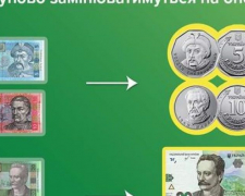 Замість паперових банкнот 5 та 10 гривен будуть монети