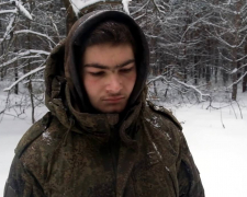 Полонений Володимир Башмаков, мобілізований з тимчасово окупованої частини Запорізької області, скрін з відео 158 ОМБр.