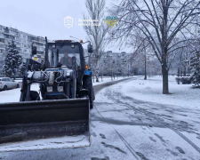 У Запоріжжі почали боротьбу зі снігом - фото перших зимових опадів