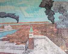 Через п&#039;ять років міста не буде, залишаться тільки вибухи - український художник показав у Венеції вражаючі картини