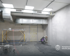 Ремонтні роботи тривають в укритті 108 гімназії в Хортицькому районі Запоріжжя