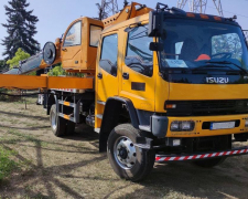 «Запоріжжяобленерго» отримало сучасний автопідіймач для роботи на прифронтових територіях