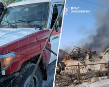 Атака дрона і пожежі: у Запорізькій області рятувальники відпрацювали напружену добу - подробиці (фото)