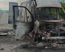 Знищене авто Віктора Гаранського на Оріхівській трасі