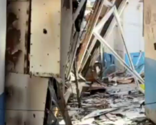 У місті Запорізької області внаслідок ворожих обстрілів повністю зруйнований ринок - відео