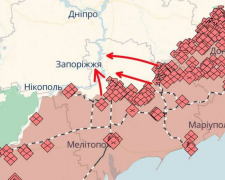 Карта з телеграм-канала "Оперативно → by HLEP"