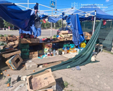 Наслідки російської атаки в Космічному мікрорайоні Запоріжжя 30 липня. Фото: ЗОВА