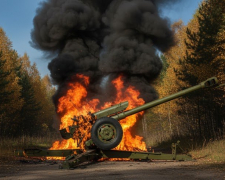 «Підсмажили» техніку окупантів - на Запоріжжі прикордонники спалили дві артсистеми росіян (відео)