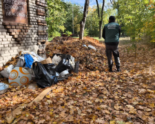  Перетворили двір у звалище - у Запоріжжі екологи виявили стихійний смітник (фото)