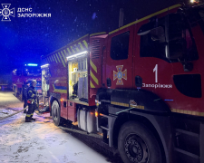 Вогонь охопив легковик — у Запоріжжі біля гаражу загорівся автомобіль (фото)