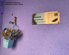 Герой отримав вічну пам&#039;ять - у Запоріжжі відкрили дошку на честь полеглого артилериста (фото)