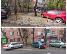 Паркувальні війни - у центральному районі Запоріжжя демонтували незаконні бар’єри (фото)