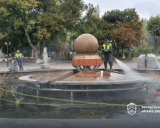 "Фонтан життя" на майдані митців. Фото Запорізької міськради.