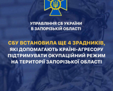 Співпрацюють з ворогом - СБУ оголосила підозру чотирьом &quot;посадовцям&quot; з окупованих територій Запорізької області