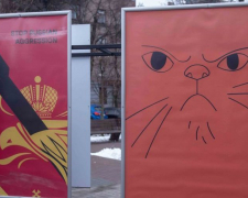 На вулицях Запоріжжя з&#039;явилися нові антивоєнні плакати – хто їхній автор