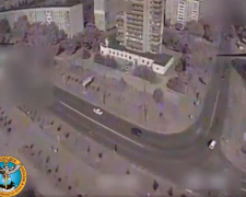 Українські військові влучили по штабу ОМОНу в окупованому місті на Запоріжжі - відео