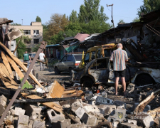 Наслідки масовано-комбінованого удару по Запоріжжю 11 серпня. Фото Нацполіції