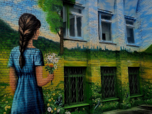 Картина з нагадуванням про безпеку - у Запоріжжі з'явився новий мурал (фото)