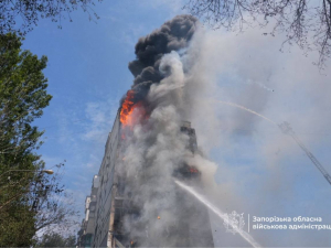 Наслідки авіаудару по Запоріжжю вдень 21 липня. Фото: ЗОВА