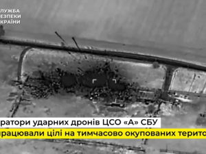Під Мелітополем українські ударні дрони знищили російську військову базу (відео)