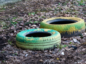 Покришки у дворі: мешканці Запоріжжя поскаржилися екологам на небезпечні відходи (фото)