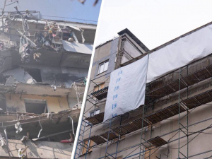 Квартири зводять «з нуля»: як у Запоріжжі відновлюють будинок після удару КАБа (фото, відео)