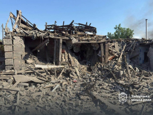 Наслідки російської атаки в Шевченківському районі Запоріжжя 2 серпня
