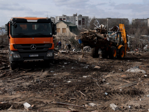 У Запоріжжі продовжується ліквідація наслідків ворожого удару із залученням сил місцевого бізнесу