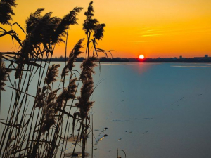 Люди діляться фотографіями гарного заходу сонця у Запоріжжі