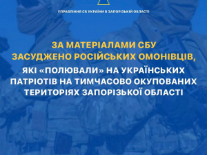 Катували електрострумом та вибивали інформацію з мешканців окупованих територій Запорізької області – росіян засудили за злочини